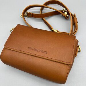 NEW Portland Leather Metro Mini Crossbody Bag in Honey